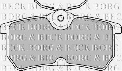 BORG & BECK bbp1603 -  Комплект тормозных колодок, дисковый тормоз
